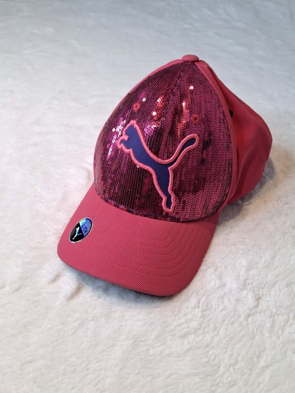 Puma Youth Girls Baseball Cap Sz O/S Sequins Sporty Athleisure Preppy NWT
